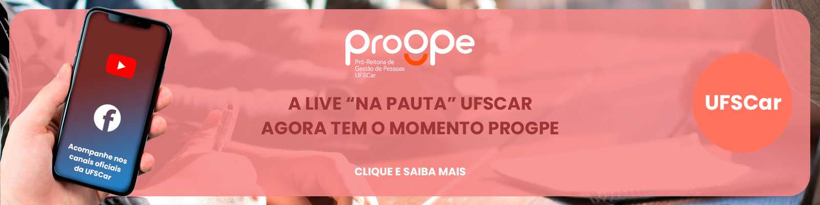 Live Momento ProGPe - esclarecimento de dúvidas